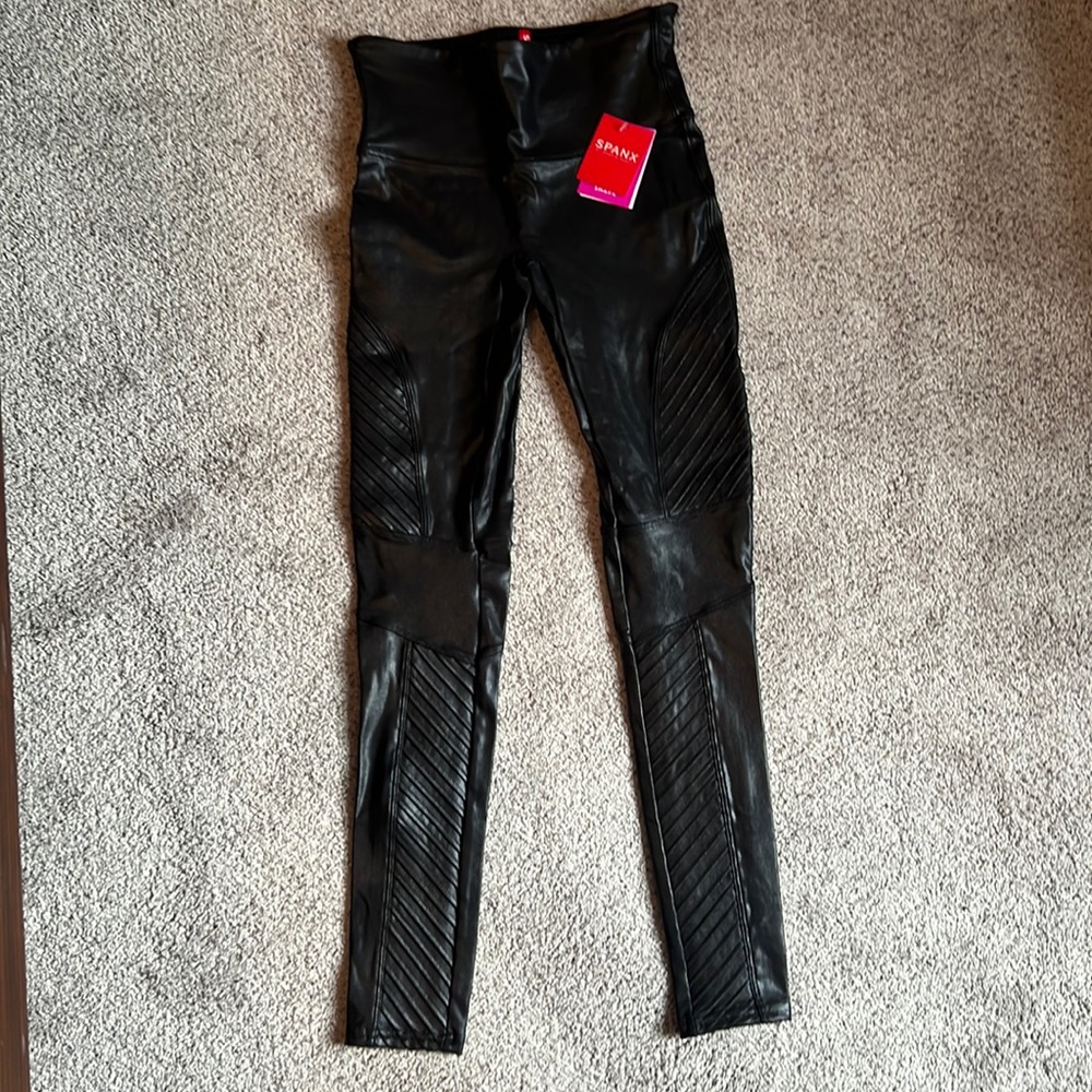 Women’s Spanx Faux Leather Moto Leggings - S